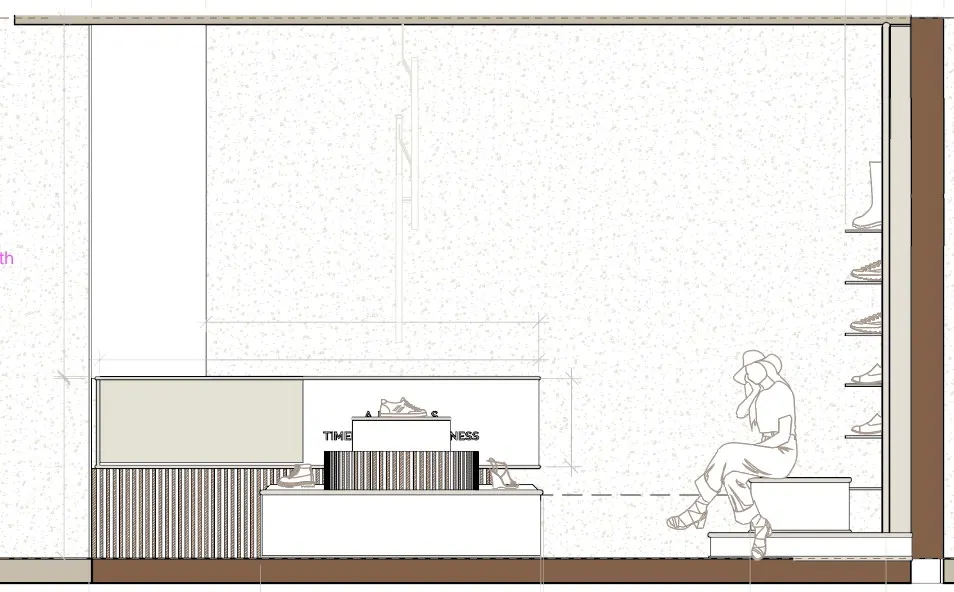 Alohas · Planta, alzado de tienda y alzado del módulo. · IO's Architecture